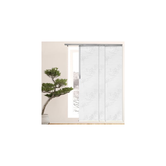 Steel Panel Track System - Adjustable Width Room Divider|66"L x 94"H