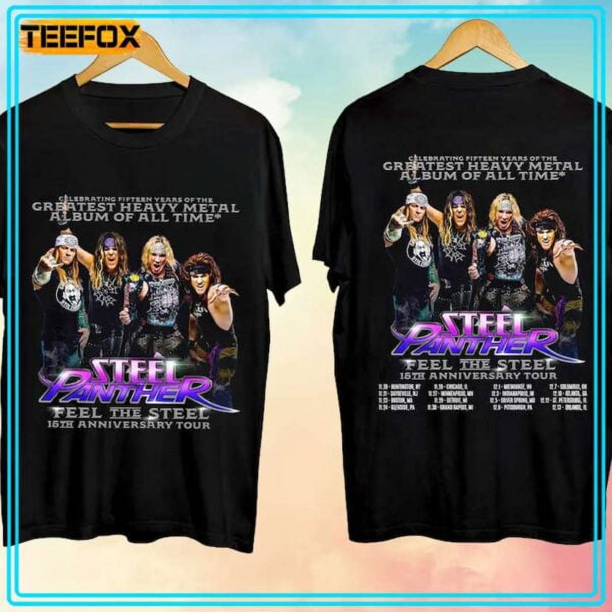 Steel Panther Feel the Steel 15th Anniversary Tour 2024 Concert T