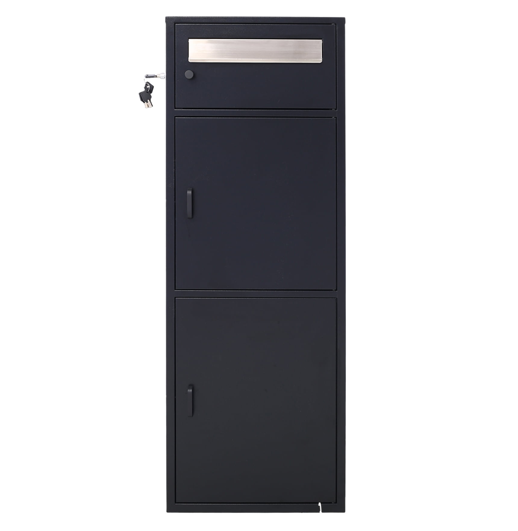 Steel Parcel Drop Box with Locking Letterbox - Freestanding Package ...