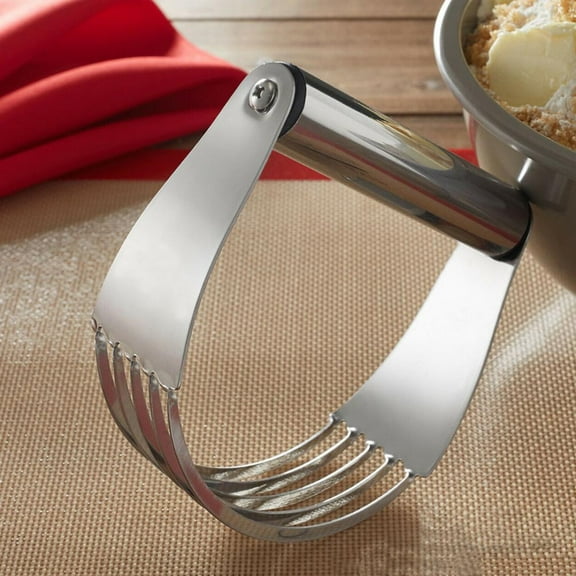 Steel Pastry Blender, 5.1 x 4.0 Inches, Effortlessly Cuts Butter into Flour, Essential for Making Pie Crusts and Biscuits