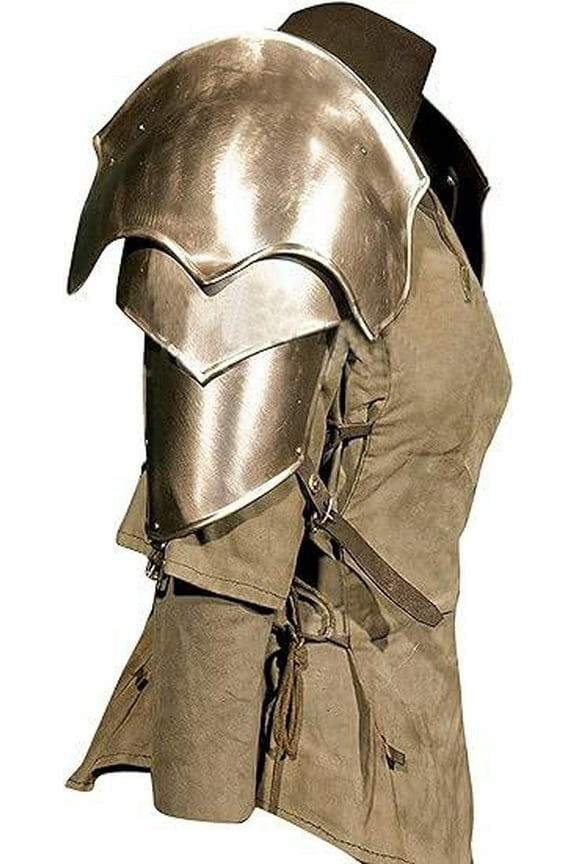 Steel Pauldrons, Chest Plate & Helmet - Conquer in Style (LARP/Medieval/Cosplay)