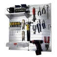 thumbnail image 1 of Steel Pegboard Utility Tool Storage Kit - Galvanized Steel Pegboard & White Accessories, 1 of 8