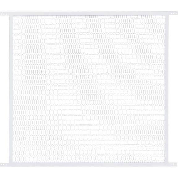 Steel Pet Grille for Screen Doors  White, 30 Inch  Durable Expanded Metal Guard to Prevent Pet Scratching