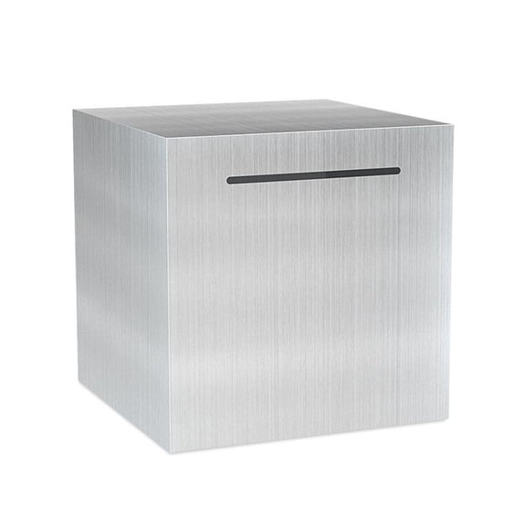 Steel Piggy Bank for Adults & Kids - Unopenable Money Saving Box, Desktop Coin Deposit Decor, Hard Gift Can Save Paper Money