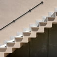 thumbnail image 1 of Steel Pipe Stair Handrail Staircase Handrail Outdoor 12 FT for Wall Mount Black, 1 of 13