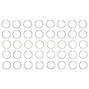 Steel Piston Rings Set | Compatible with GM/Chevrolet 6.0L 364 | Standard Size