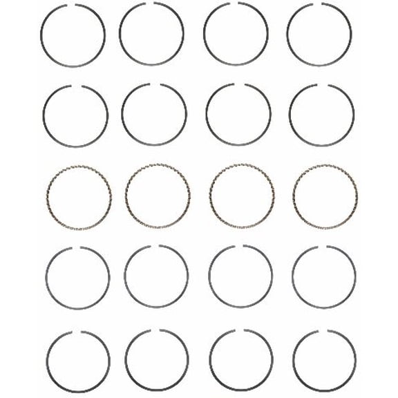 Steel Piston Rings Set | Compatible with Nissan 1.6L 1597 GA16DE | 1.00mm (.040 Oversized)