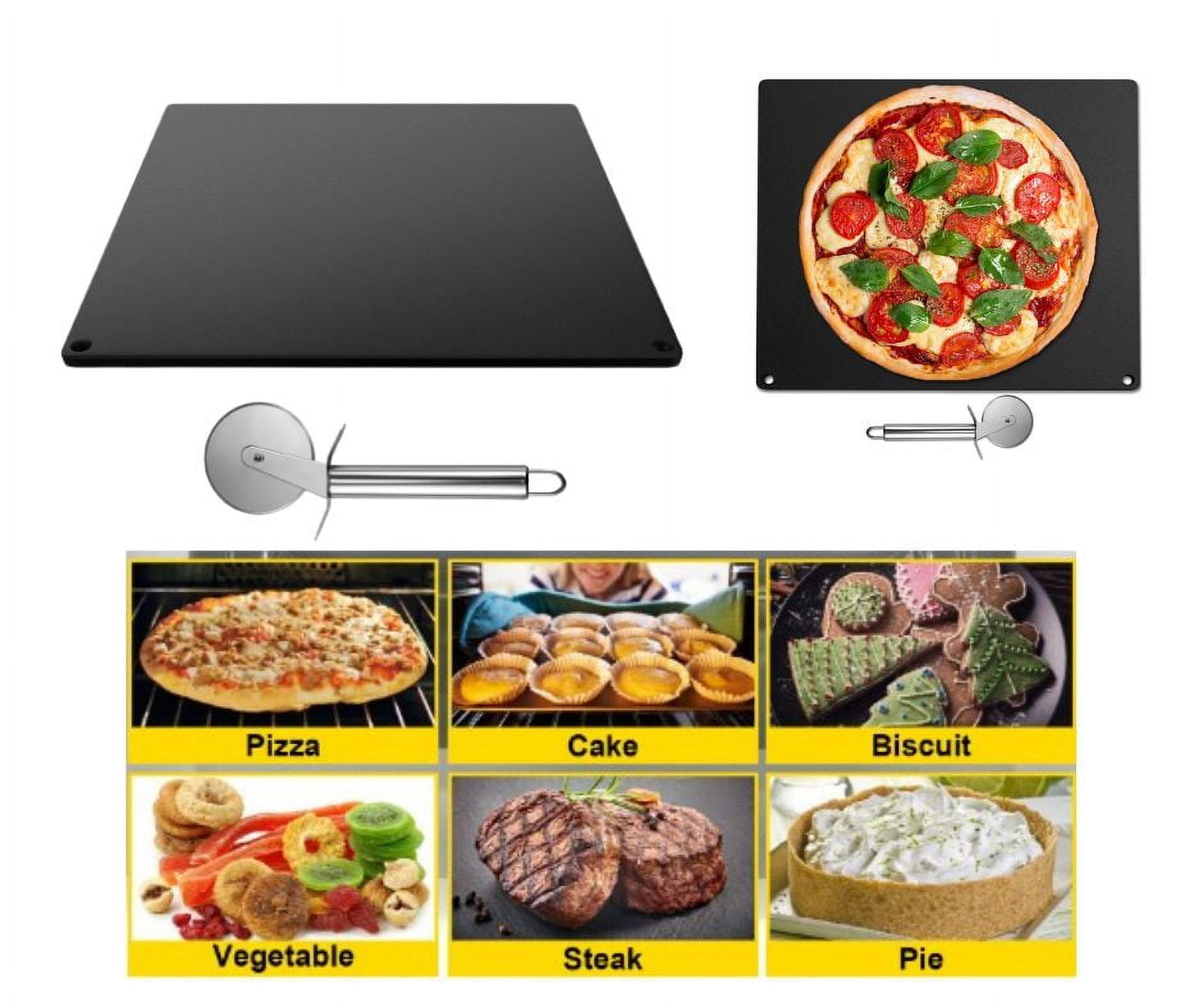 Steel Pizza Stone with High Conductivity for Perfect Pizza & Bread