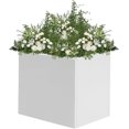 thumbnail image 1 of Steel Planter Box, 20" x 20" x 20" Square Planter Metal Box Tall Planters Heavy Duty Plant Boxes for Indoor Outdoor Tall Plants, Flowers or Shrubs (White, 20" x 20" x 20"), 1 of 18