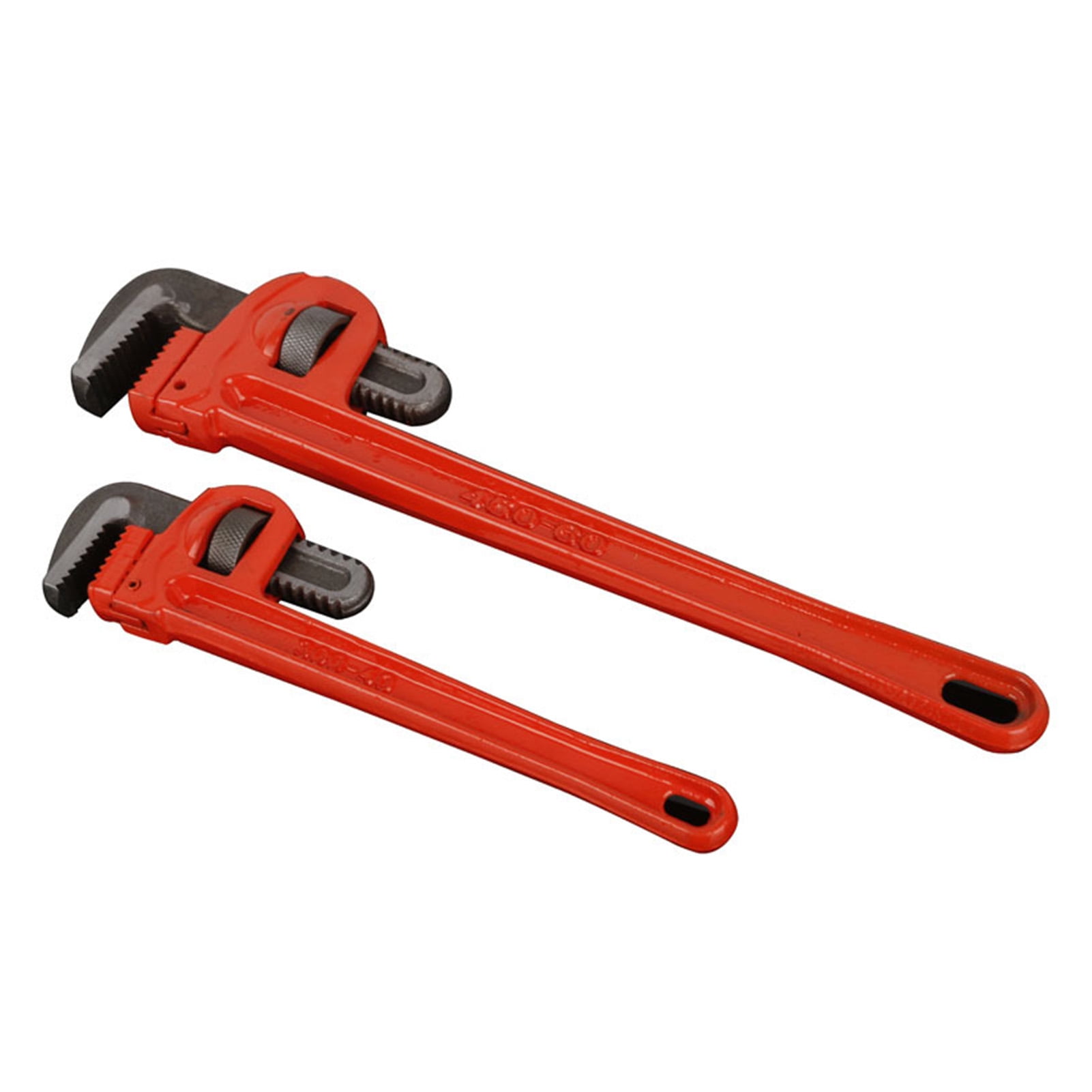 Steel Plumbing Wrench, Straight Pipe Wrench Red Easy Storage Large Torsion Ergonomic Handle For