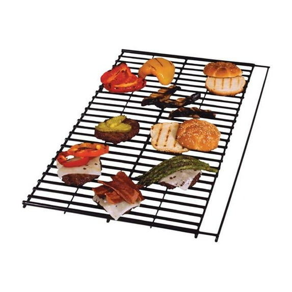 Steel Porcelain Grill Grate, Black - 0.68 x 25 x 14.19 in.