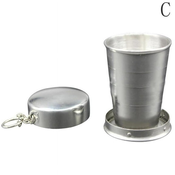 Steel Portable Outdoor Travel Folding Collapsible Telescopic Cup L2Y2