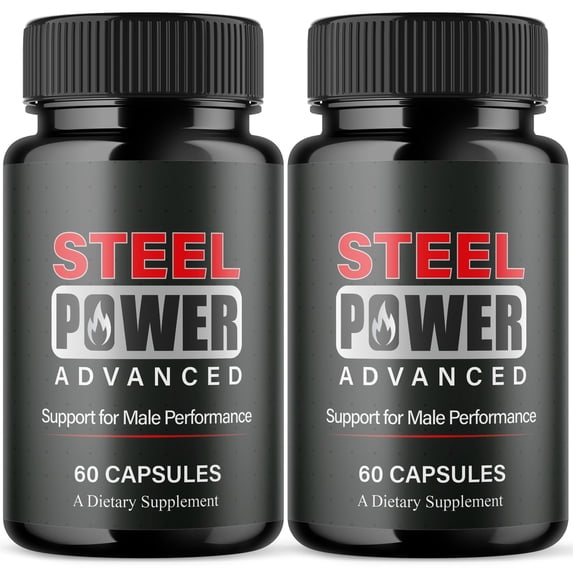 Steel Power Advanced Formula Pills All Natural Vitamin Supplement SteelPower 120 Capsules