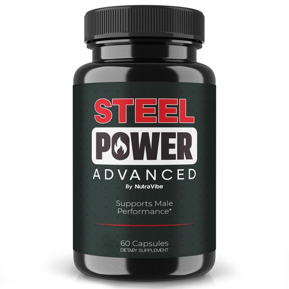 Steel Power Advanced Original SteelPower Capsules with a Natural Daily Blend for Wellness |Clean, Gentle, Easy-to-Swallow Pills (60 Capsules)