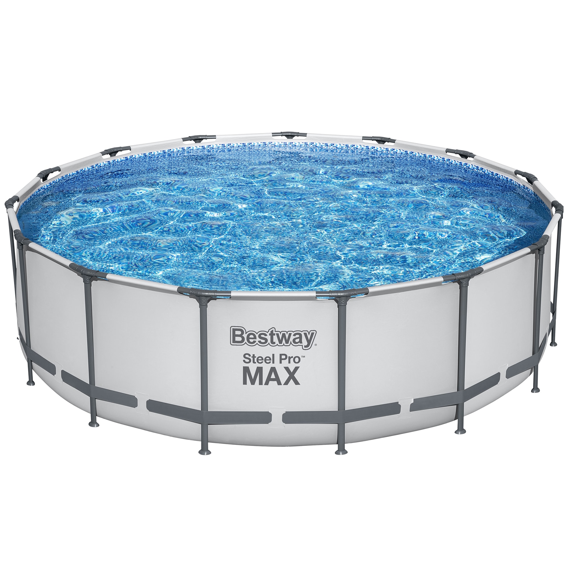 Steel Pro MAX 15' x 48" Prismatic Stone Above Ground Pool Set - image 1 of 6