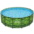 thumbnail image 1 of Bestway Steel Pro Max 14'x48" Camo Pool Set | Durable Construction, Easy Assembly, and All-Inclusive Accessories - above ground pool set with filter pump, ladder, and pool cover - No Tools Required!, 1 of 10