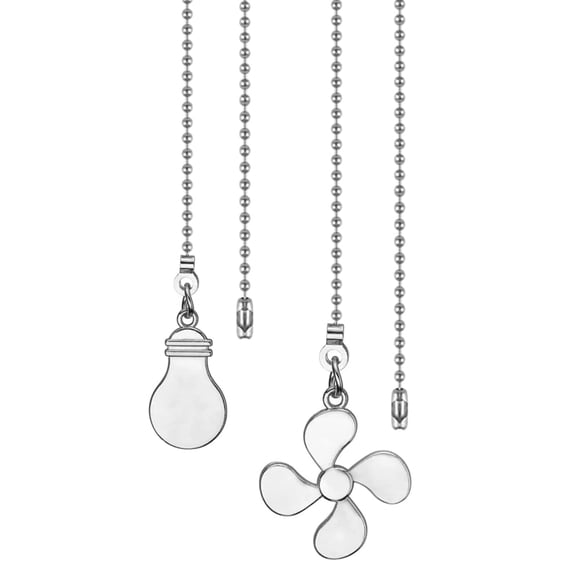 Steel Pull Chain Extension Ceiling Fan Pull Chain Extender Decorative Fan Pull designs for Ceiling Fan Switches Ease
