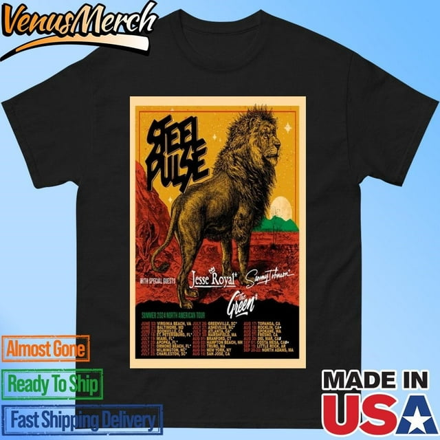 Steel Pulse Summer 2024 North American Tour Poster Shirt