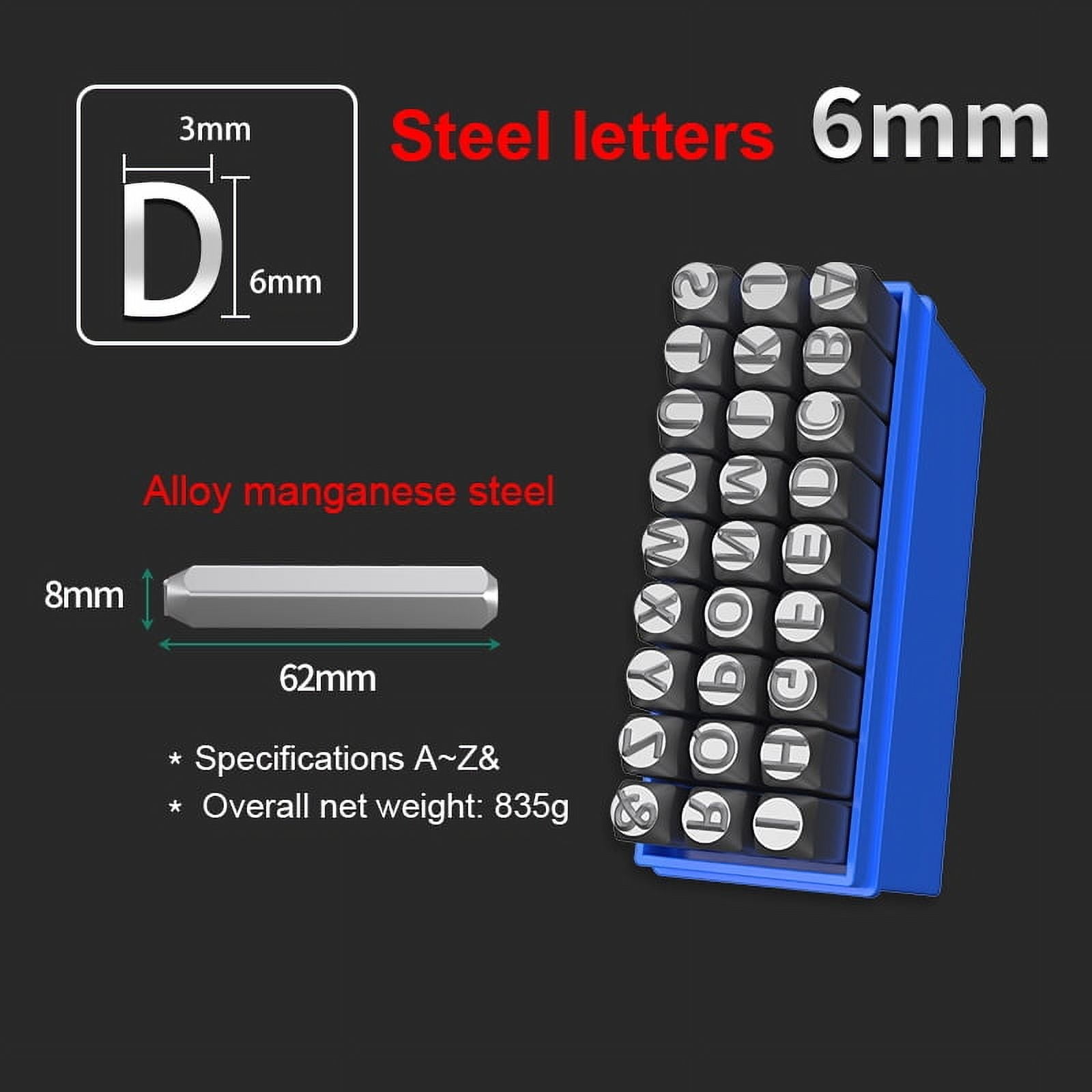 Steel Punches For Metal Letters Numbers Metal Stamping Kit Punch
