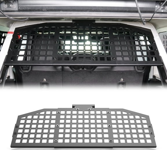 Steel Rear Roll Bar Molle Panel Storage Panel for 2018-2025 Jeep Wrangler JL 4-Door,Heavy-Duty Off-Road Storage System