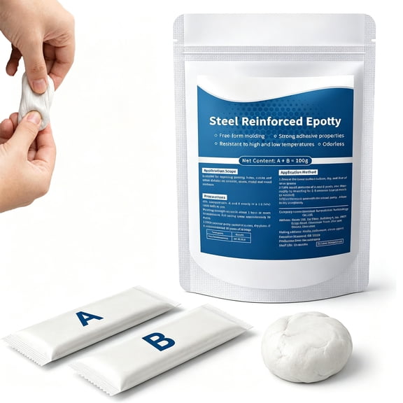 Steel Reinforced Epoxy Putty,1/2/3 Set Strong Clay Iron Adhesive,Waterproof Heat-Resistant Repair Kit for Metal Wood Tile Ceramics