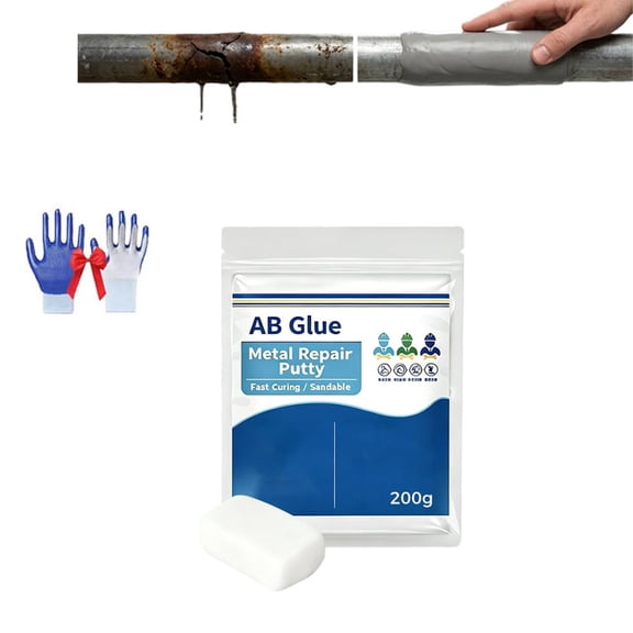 Steel Reinforced Epoxy Putty, 2026 High Strength All Purpose Repair Clay, Portable 2 Part Filler Putty for Household Repairs, Practical Moldable Epoxy Clay for Home(black)