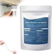 Steel Reinforced Epoxy Putty, 3.53oz/100g Durable Metal Repair Putty, Portable Multi Surface Repair Putty for Pipe and Railing Repair
