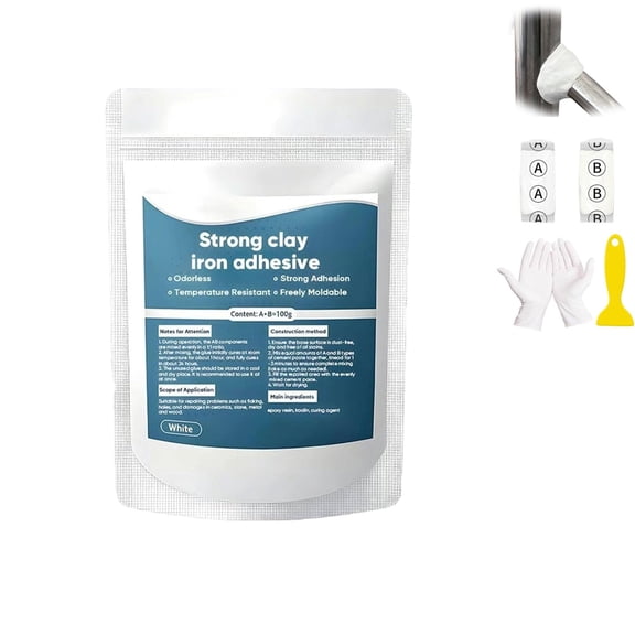 Steel Reinforced Epoxy Putty, High-Strength Multi-Purpose Repair Clay, Waterproof Fast Repair Metal Wood Tile Ceramic Glass (Black,3PCS)