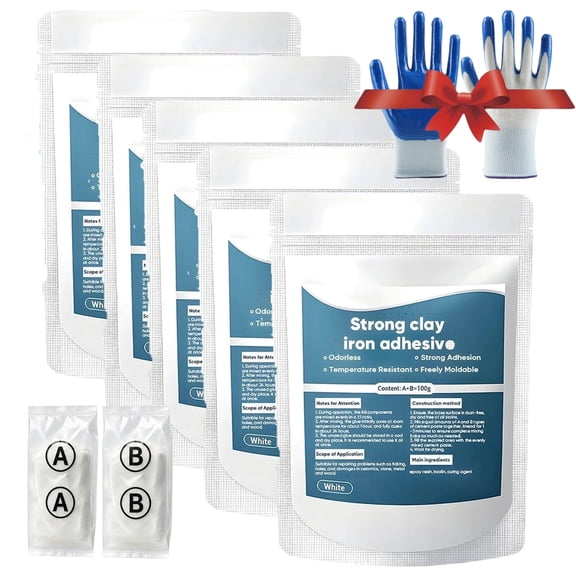 Steel Reinforced Epoxy Putty, High-Strength Multi-Purpose Repair Clay for Metal, Wood, Ceramic, Stone, Tile & Plastic