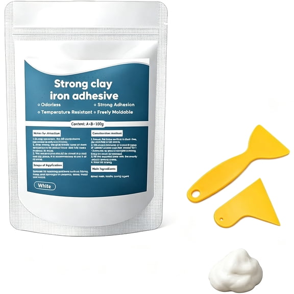 Steel Reinforced Epoxy Putty, Moldable Putty Home Repair, 2-Part Moldable Repair Compound, Mix Apply Fast Repair for Furniture, Ceramics, Metal, Stone