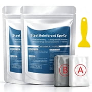 Steel Reinforced Epoxy Putty, Waterproof Heat-Resistant Epoxy Putty Repair Kit, Strong Clay Iron Adhesive for Bonding Metal, Plastic, Wood, Tiles, Ceramics