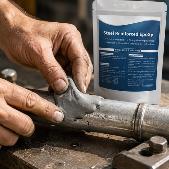 Steel Reinforced Epoxy Putty  Waterproof Heat-Resistant Repair Kit, Fast AB Epoxy for Bonding Repairing Sculpting Metal Wood Ceramic