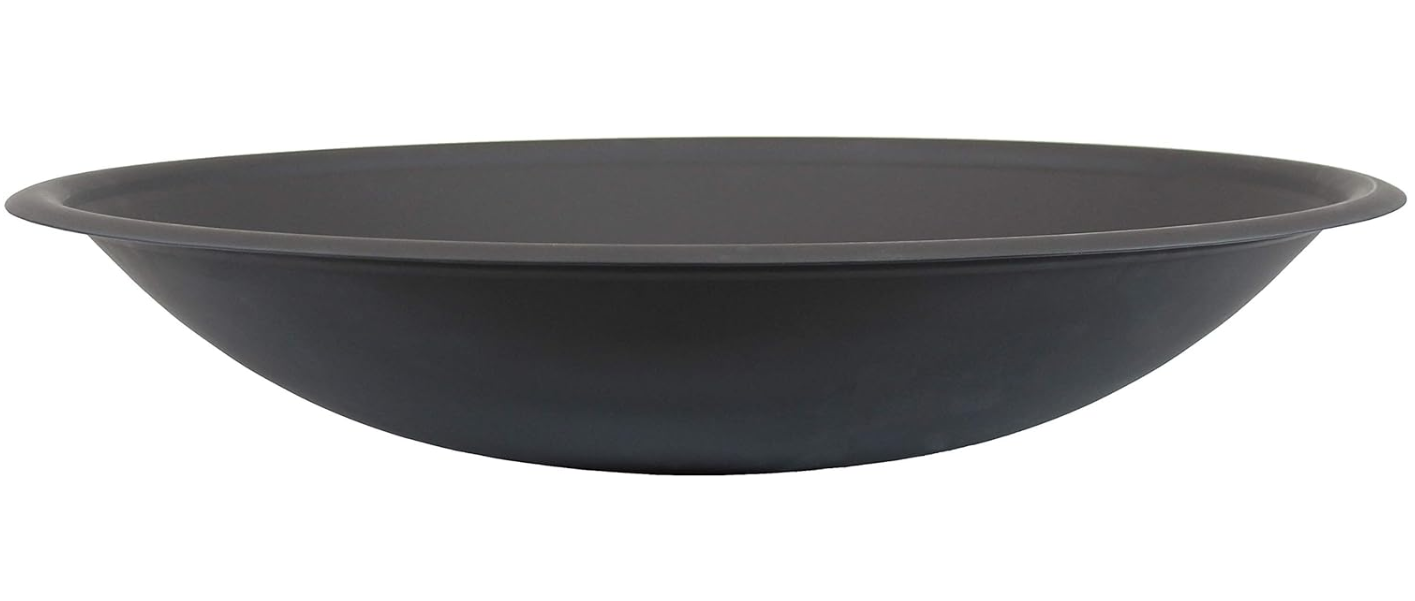 Steel Replacement Fire Bowl for DIY or Existing Fire Pits Black HighTemperature Paint Finish