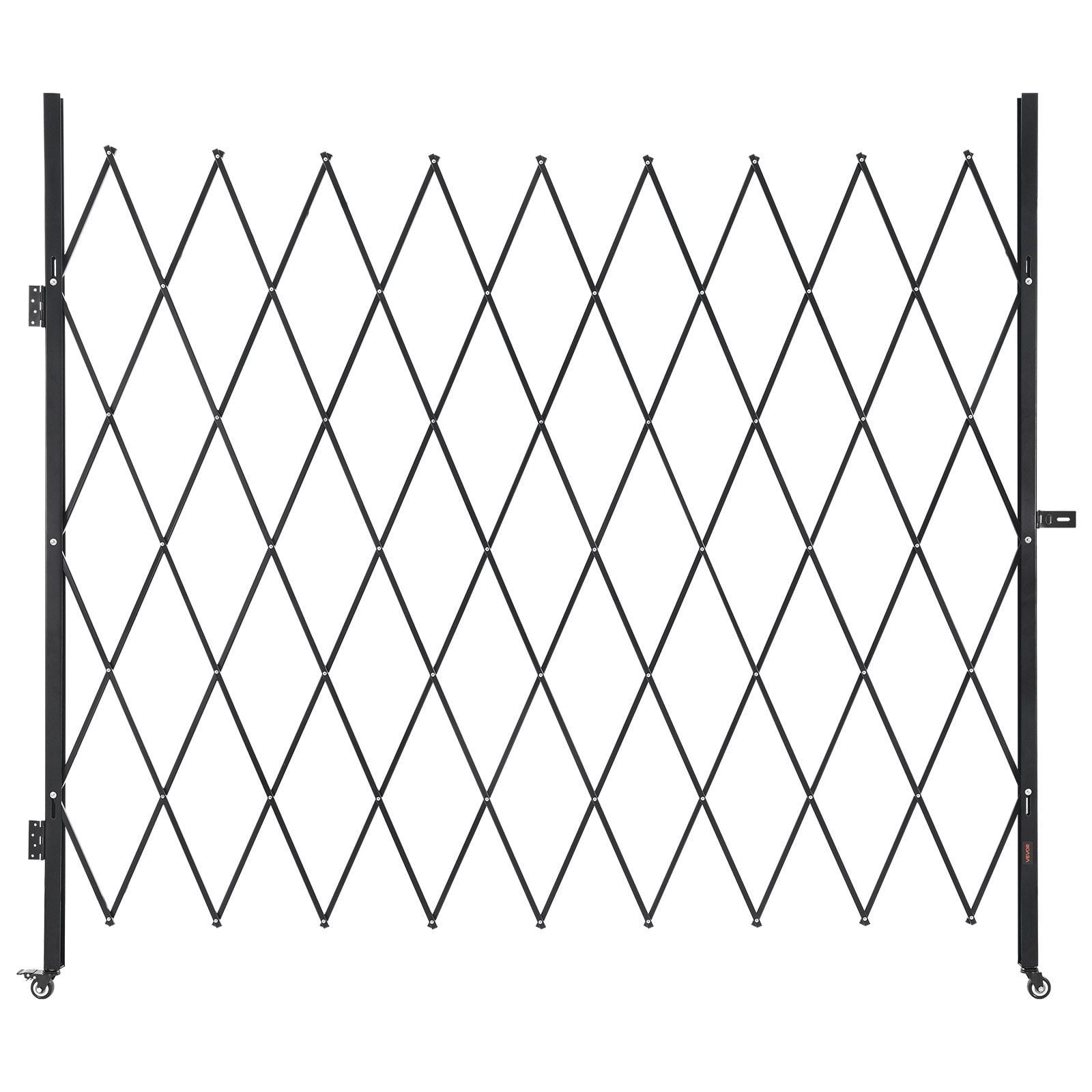 Steel Folding Gate w/Lock - Outdoor Mobile 86.6x86.8"