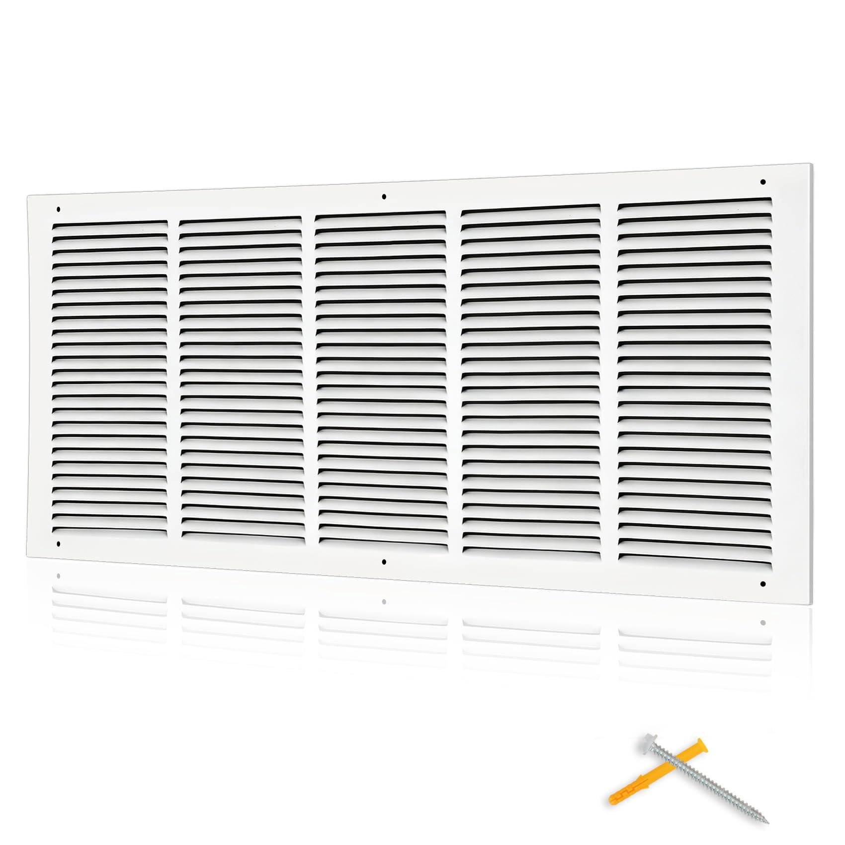 Steel Return Air Grille Vent Cover 30''Wx12''H [Duct Opening] Sidewall ...