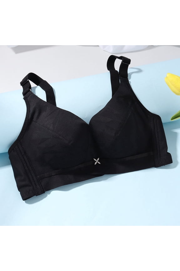 No Steel Ring Hole Cup Small Chest Gathered Adjustment Underwear Women's Thin Style 2 Cup Push up Bra Running Girl Sports Bra Bandeau Sports Bra Womens Workout Bra Bra Comfort One Shoulder Sports Bra