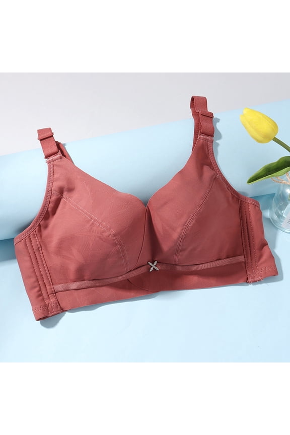 No Steel Ring Hole Cup Small Chest Gathered Adjustment Underwear Women's Thin Style 2 Cup Push up Bra Running Girl Sports Bra Bandeau Sports Bra Womens Workout Bra Bra Comfort One Shoulder Sports Bra