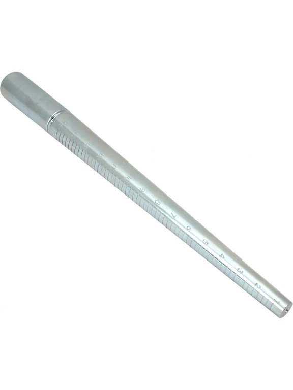 Steel Ring Mandrel Graduated 1-15 Sizer Metal Jewelry Sizing Tool Stick 2Pcs