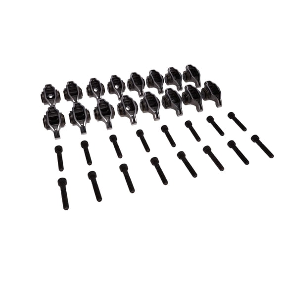 Steel Rocker Arms 1.7 Ratio Bronze Bushing Trunnion for Chevy LS1 LS2 LS6