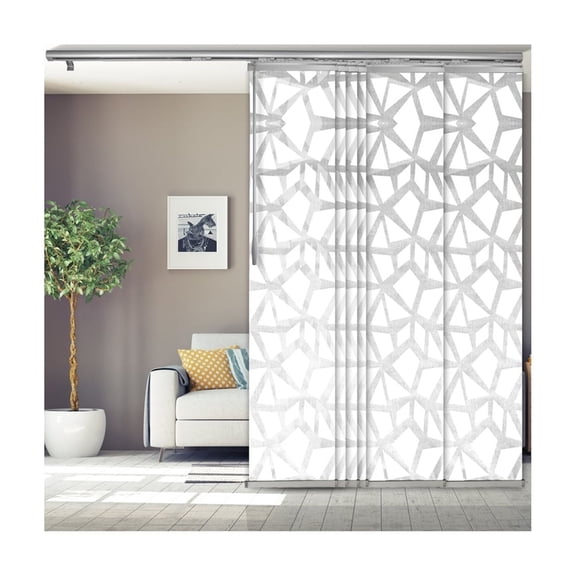 Steel Room Divider Panel Track System - Adjustable Width 70-130 Inches - Wall Mountable