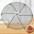 thumbnail image 1 of Steel Round Cake Cooling Rack Grid Stand - Baking Bread Pastry Cooling Rack for Oven Toaster Air Fryer Tray, PRYESS, 1 of 7