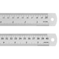 thumbnail image 1 of Steel Ruler 20cm 8 Inch & 40cm 16 Inch Metal with Conversion Table, 2 Pieces, 1 of 6