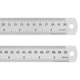 thumbnail image 1 of Steel Ruler 30cm 12 Inch & 50cm 20 Inch Metal with Conversion Table, 2 Pieces, 1 of 6