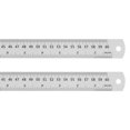 thumbnail image 1 of Steel Ruler 60cm 24 Inch Aluminum with Conversion Table, 2 Pieces, 1 of 6
