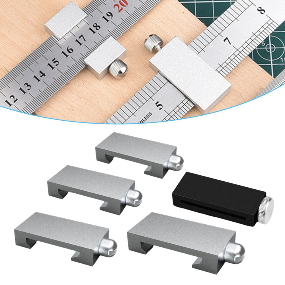Measuring Ruler On Machine Steel Ruler Limit Block Measuring Rulers Tools Positioner Adjustable ...