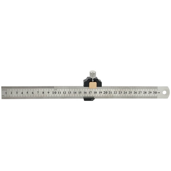 Steel Ruler Positioning Block Gauge 45degree Angle Line Marking Gauge Scriber Locator DIY Carpentry Scriber Tools1 * Steel Ruler Positioning Block Gauge