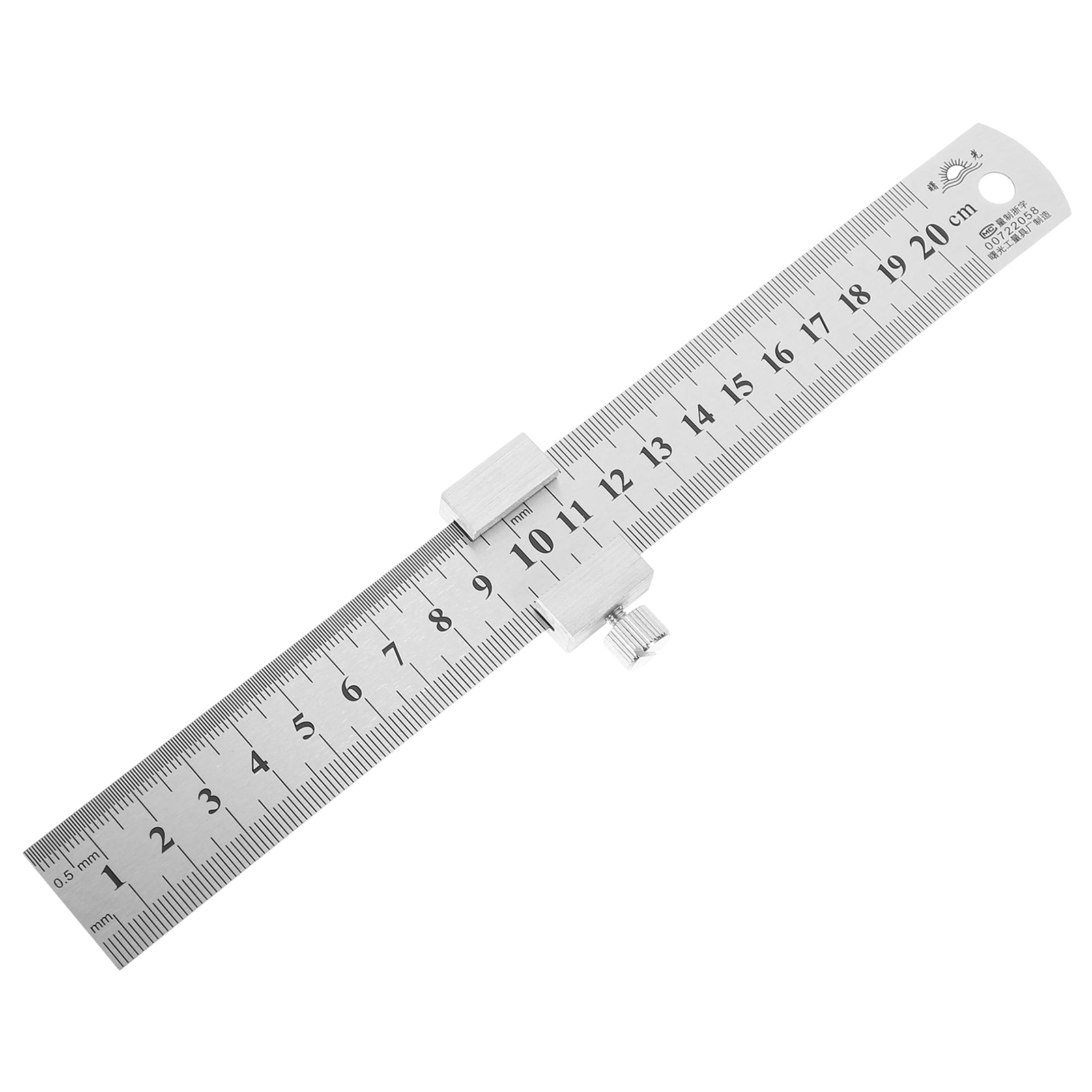Steel Ruler Positioning Block Straight Scale Office - Walmart.com