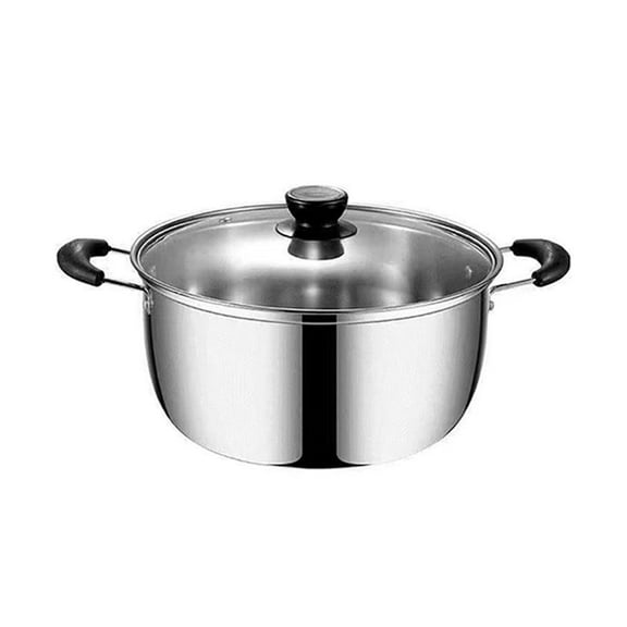 Steel Saucepan, 5 qt Capacity, Thickened Single Pan for Even Heating, Ideal for Simmering Soups and Sauces on the Stovetop