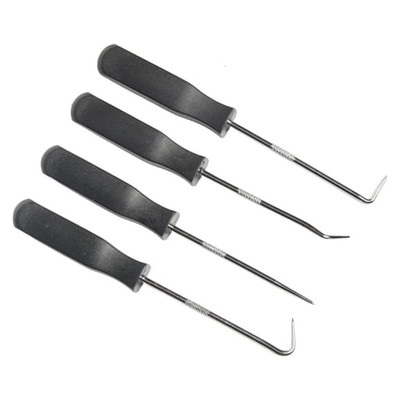 Steel Seal Hook Puller Set 4 Angles Oil Seal Screwdriver Hook Removal For Industrial Maintenance Repair