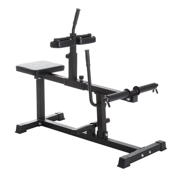 Steel Seated Calf Raise Machine Adjustable Leg Press Strength Training Gym Black